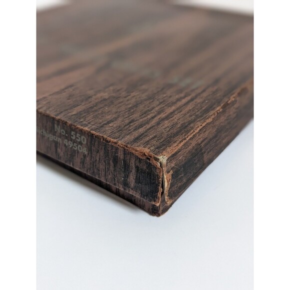 Vintage Drueke Magnetic Travel Chess Set No. 550 COMPLETE Faux Wood Grain Box - Picture 11 of 13